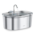 Fuente de Agua para Mascotas de Acero Inoxidable